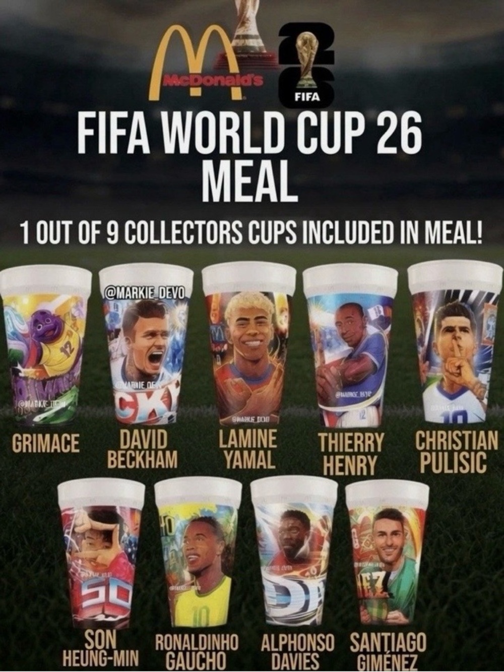 McDonald's multi-colored FIFA World Cup (Grimace)